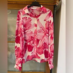 🌹SOLD🌹Celine Floral Silk Blouse